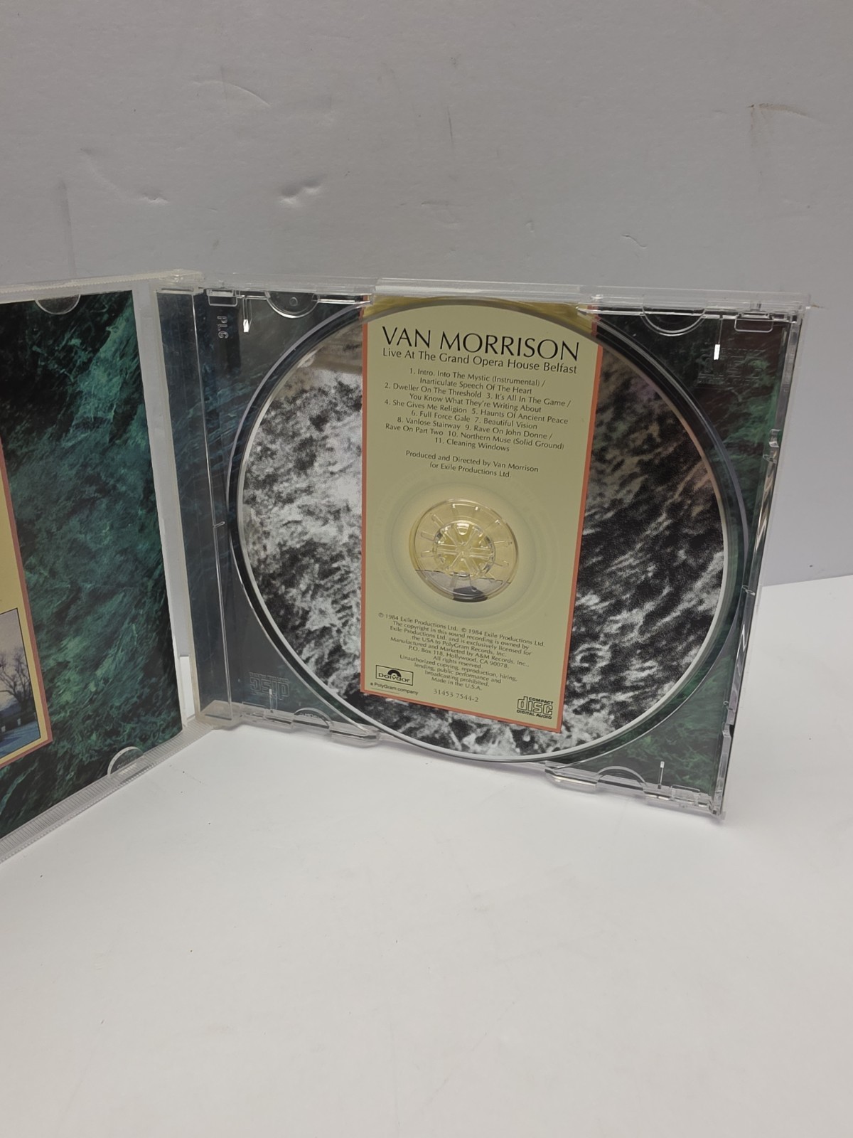 Van Morrison Live At The Grand Opera House Belfast CD 1984 Polydor Records BMG