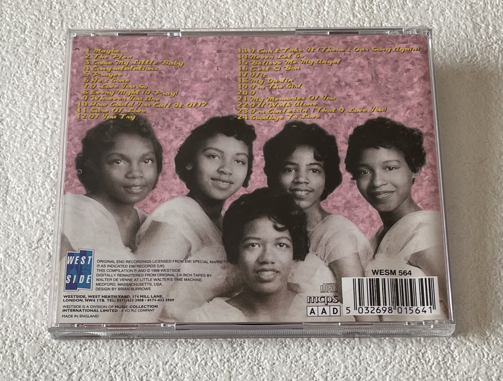 CHANTELS~WE ARE THE CHANTELS / THERE'S OUR SONG AGAIN~1998 UK 24-TRACK CD ALBUM