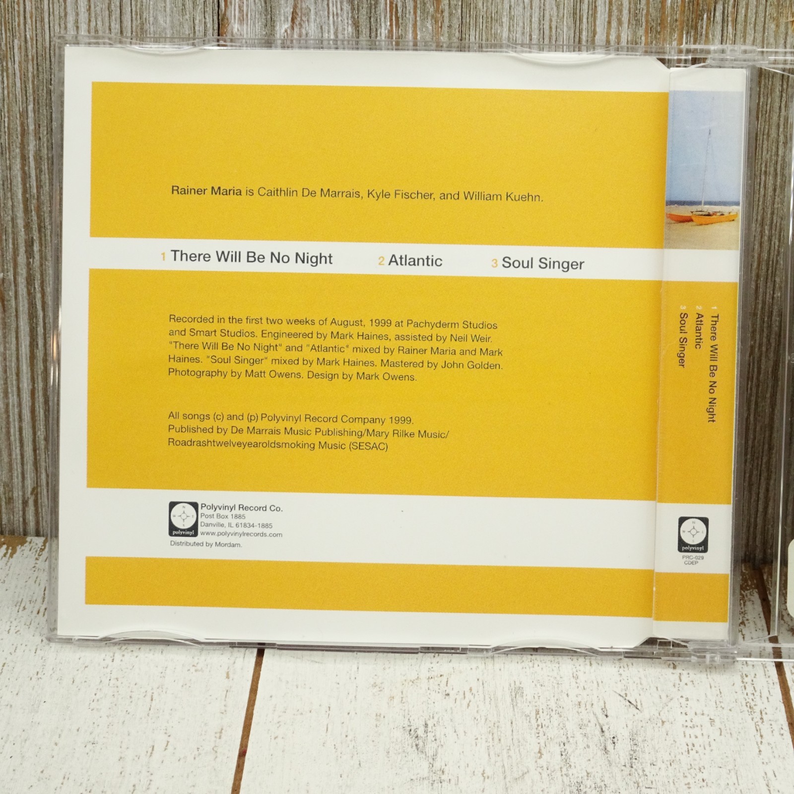 Rainer Maria - Atlantic CD Single Emo Post Rock Polyvinyl Records