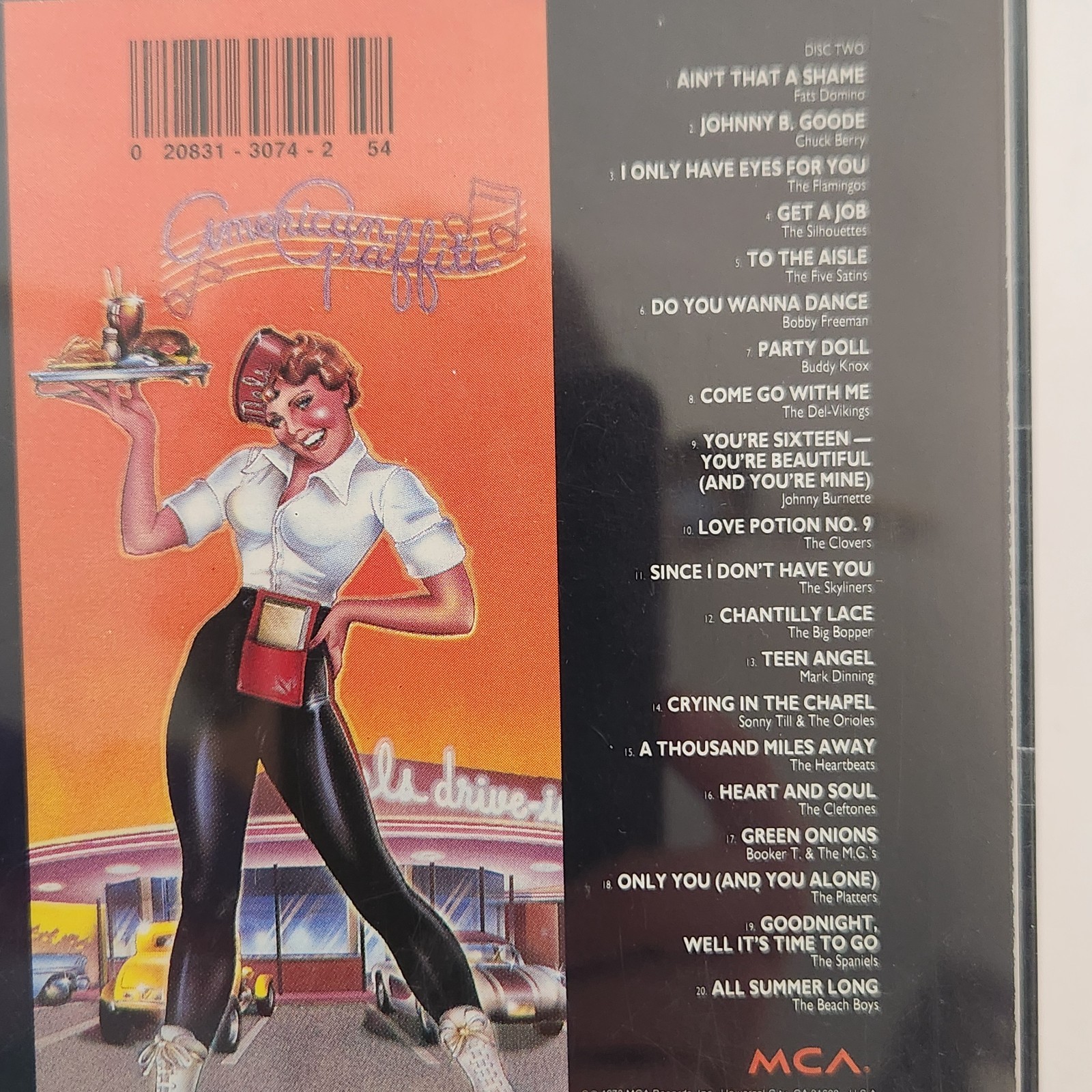 American Graffiti Soundtrack CD 2 Disc 1950s Oldies Rock n Roll Wolfman Jack