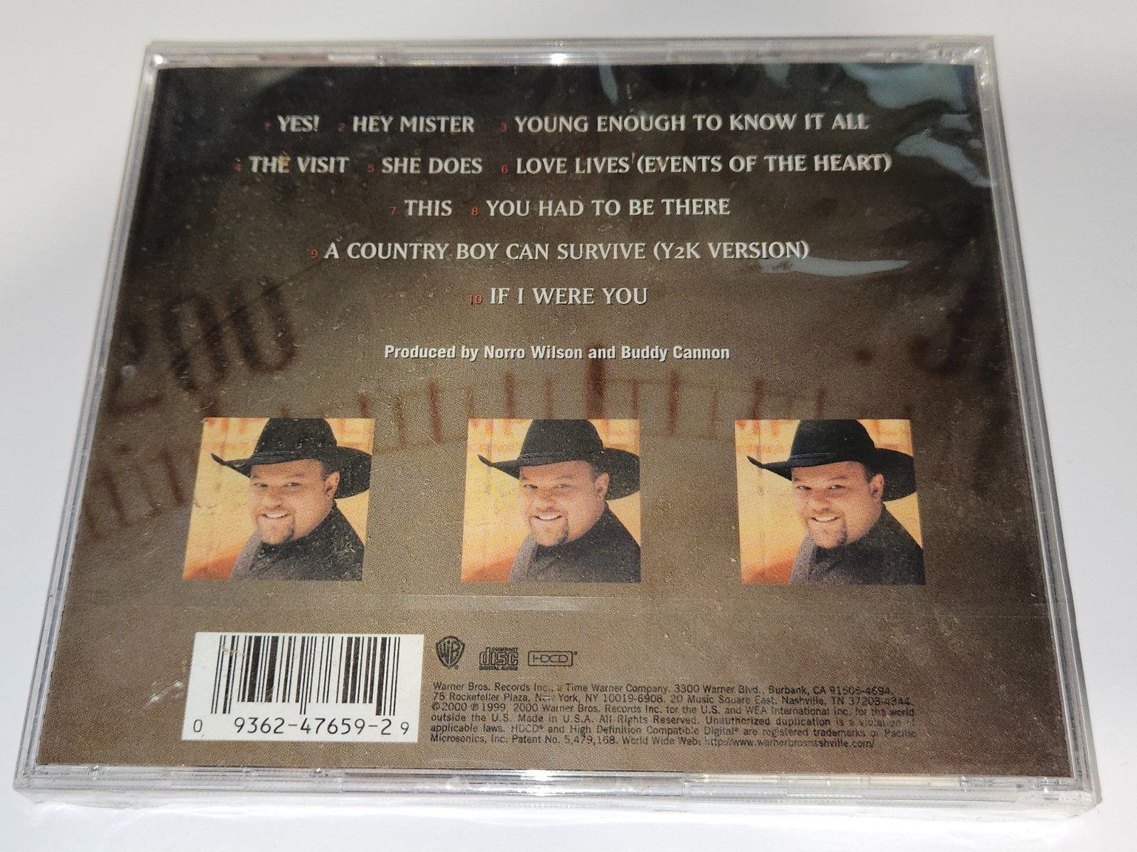 Chad Brock "Yes!" CD 10 Songs 2000 Warner Bros *Free Shipping* *NEW/SEALED*