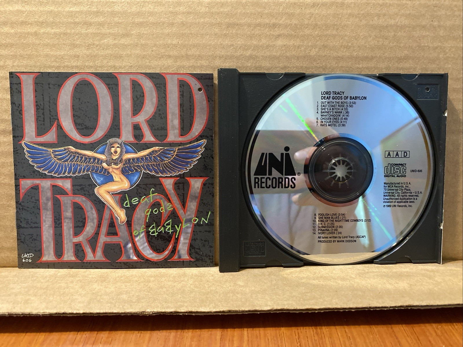 LORD TRACY: DEAF GODS OF BABYLON CD! ORIGINAL 1989 UNI PRESSING UNID-606! MINT!