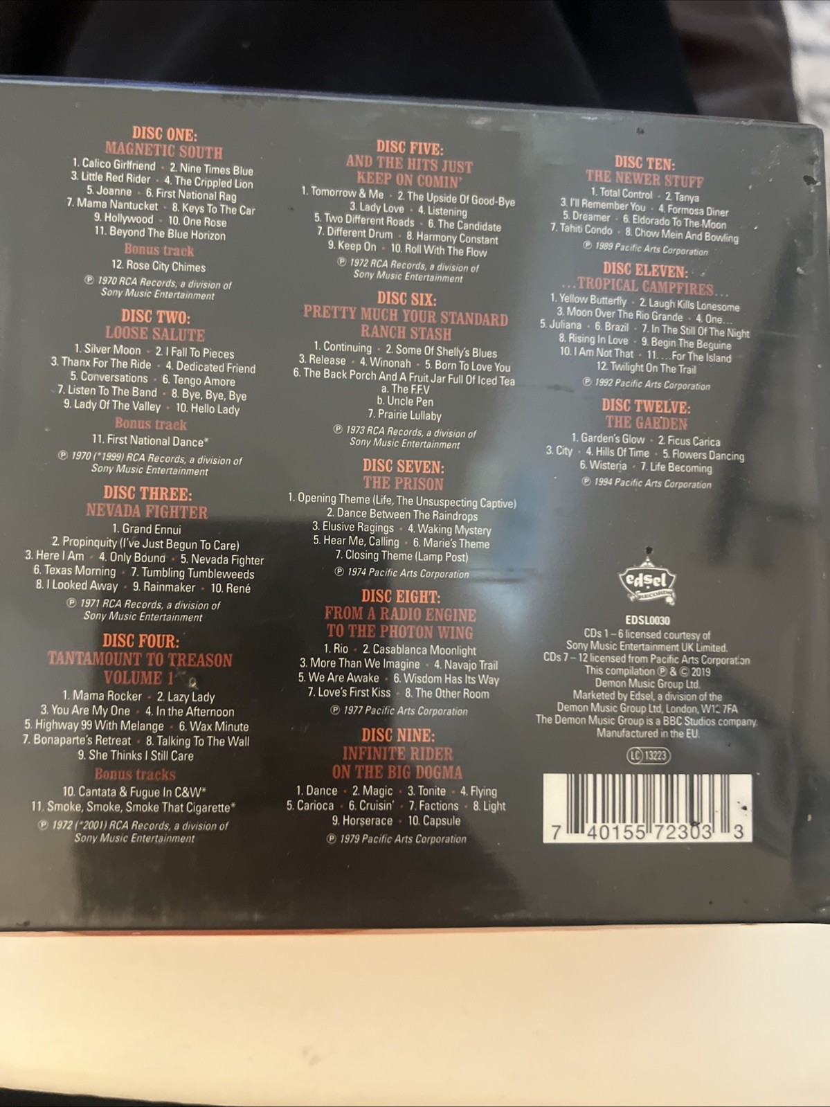(MR 4) NEW SIGNED Michael Nesmith Songs 12 CD Box Set, 2019