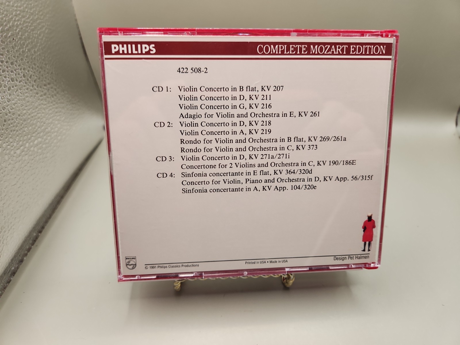 Complete Mozart Edition Violin Concertos Philips CD 4Disc Set + Book no slipcase