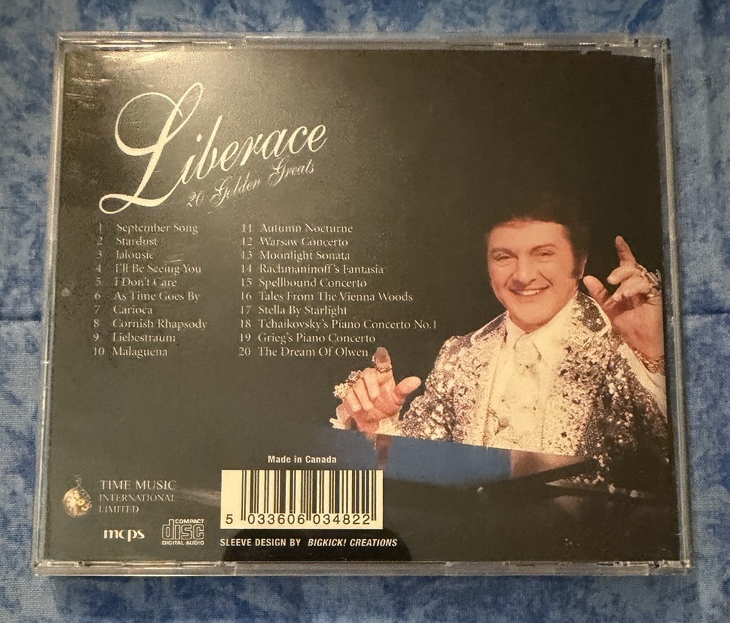 Liberace - 20 Golden Greats (CD, 1995) Classic Pop Easy Listening EMI
