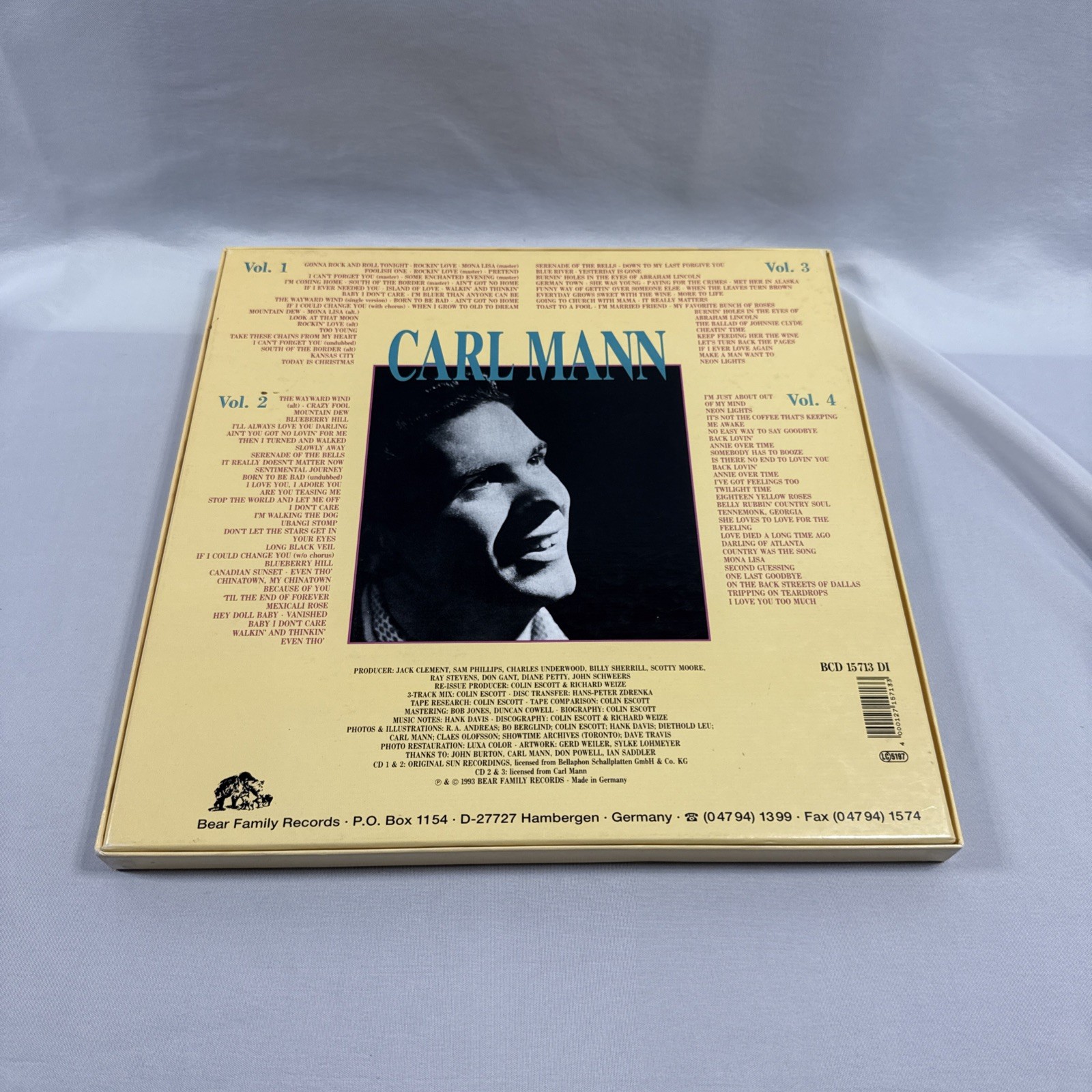Carl Mann, Mona Lisa, 4-CD Box Set, Bear Family Records, BCD15713DI