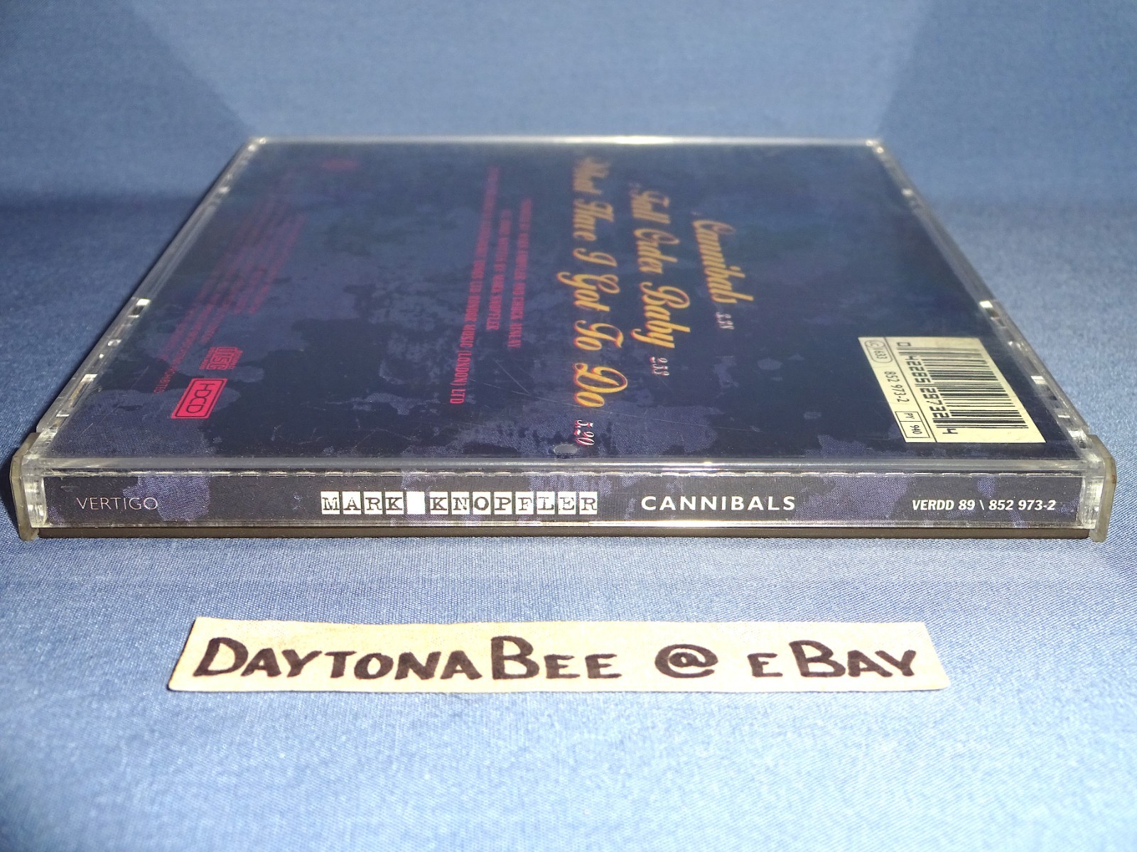 Mark Knopfler Cannibals Limited Edition Tour Souvenir 1996 HDCD Tall Order Baby