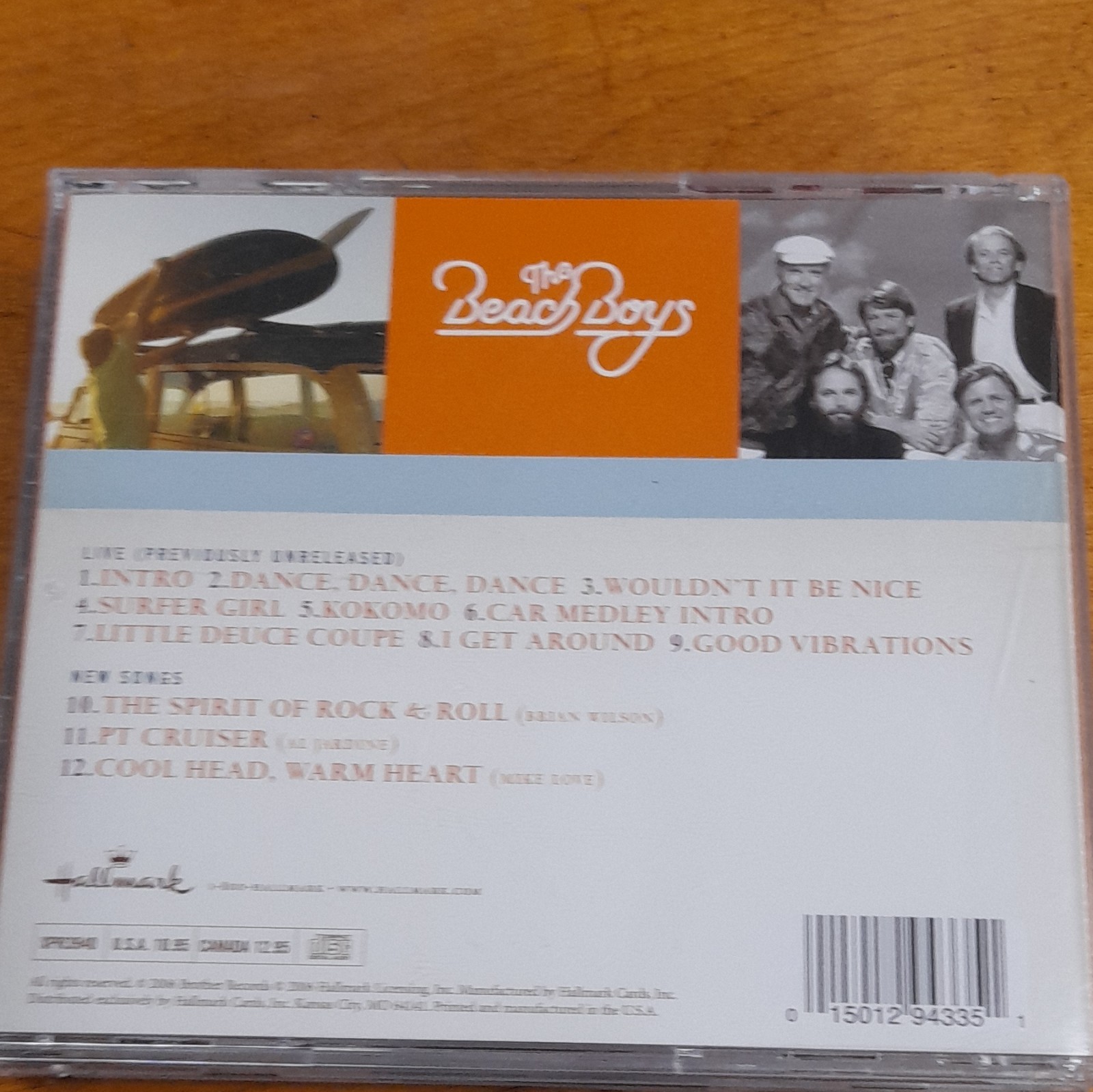 The Beach Boys Songs from Here & Back CD Rock Hallmark Surf/Hot Rod