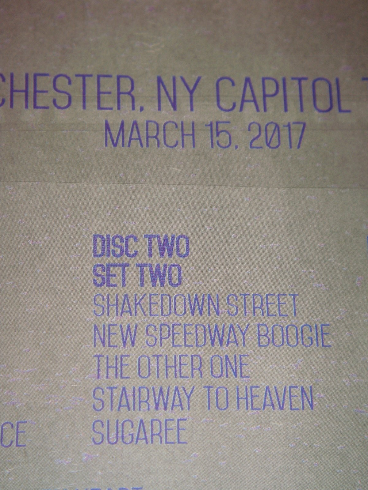 Phil Lesh Birthday 3/15/2017 LIVE Capitol NY STAIRWAY TO HEAVN 3CD grateful dead