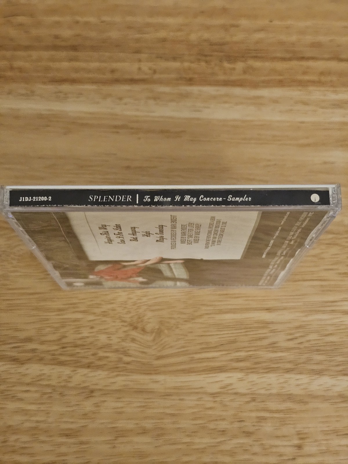 Splender - To Whom It May Concern Song Sampler CD 2002 Promo VG