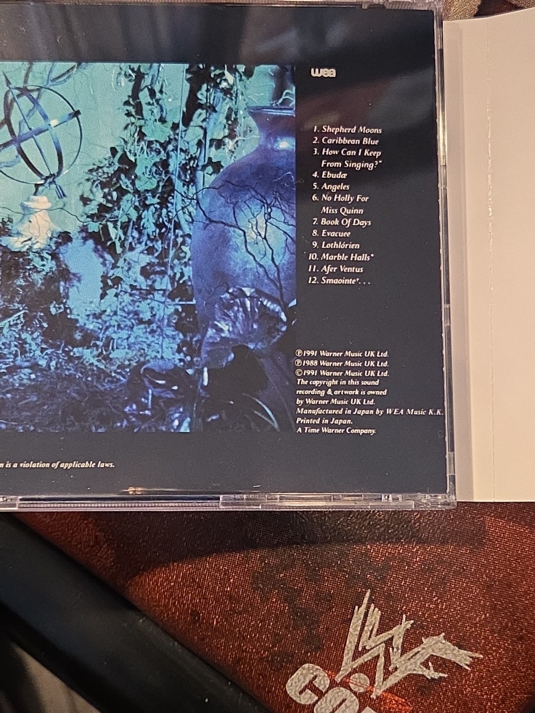 Enya Shepherd Moons Japan CD w OBI WMC5 450 Warner Music 2nd Album 1991