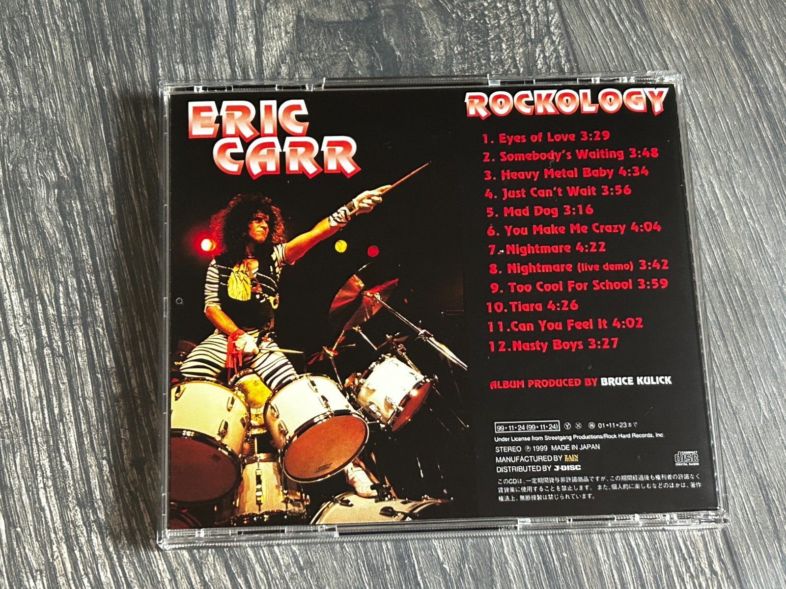 KISS CD Eric Carr Rockology Japan Japanese w/ OBI 1999 Bruce Kulick The Fox