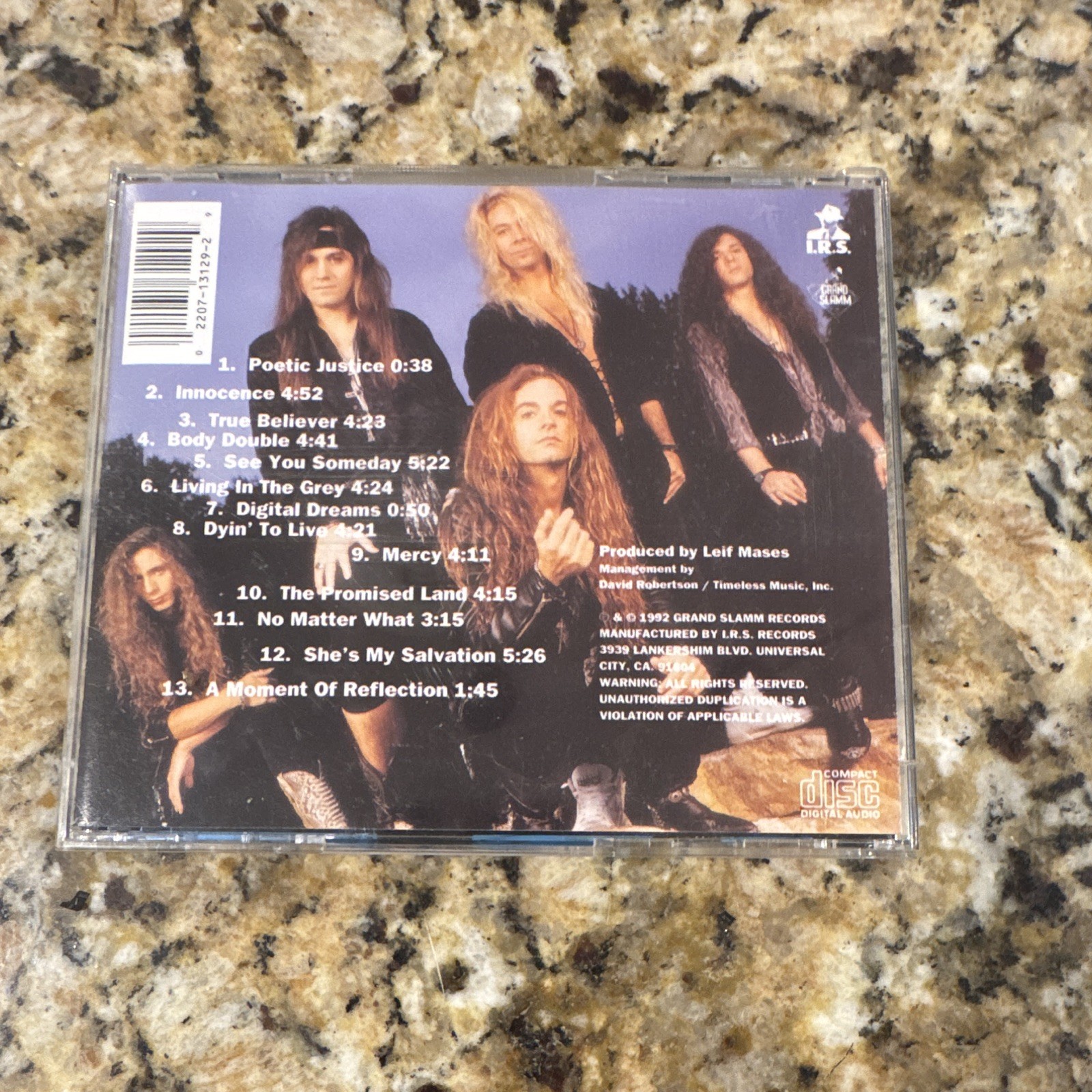 Lillian Axe Poetic Justice CD 1992 I.R.S. Records X2-13129 Rock Album