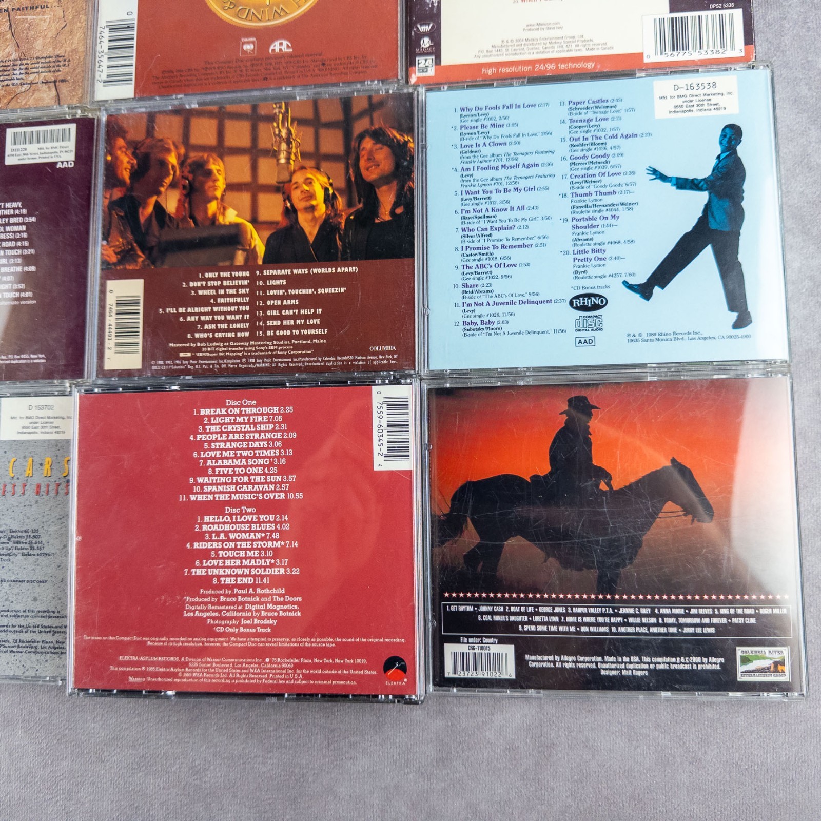 12 BEST OF CD Lot The Doors Journey Cars Chicago Kansas Aretha Franklin & more