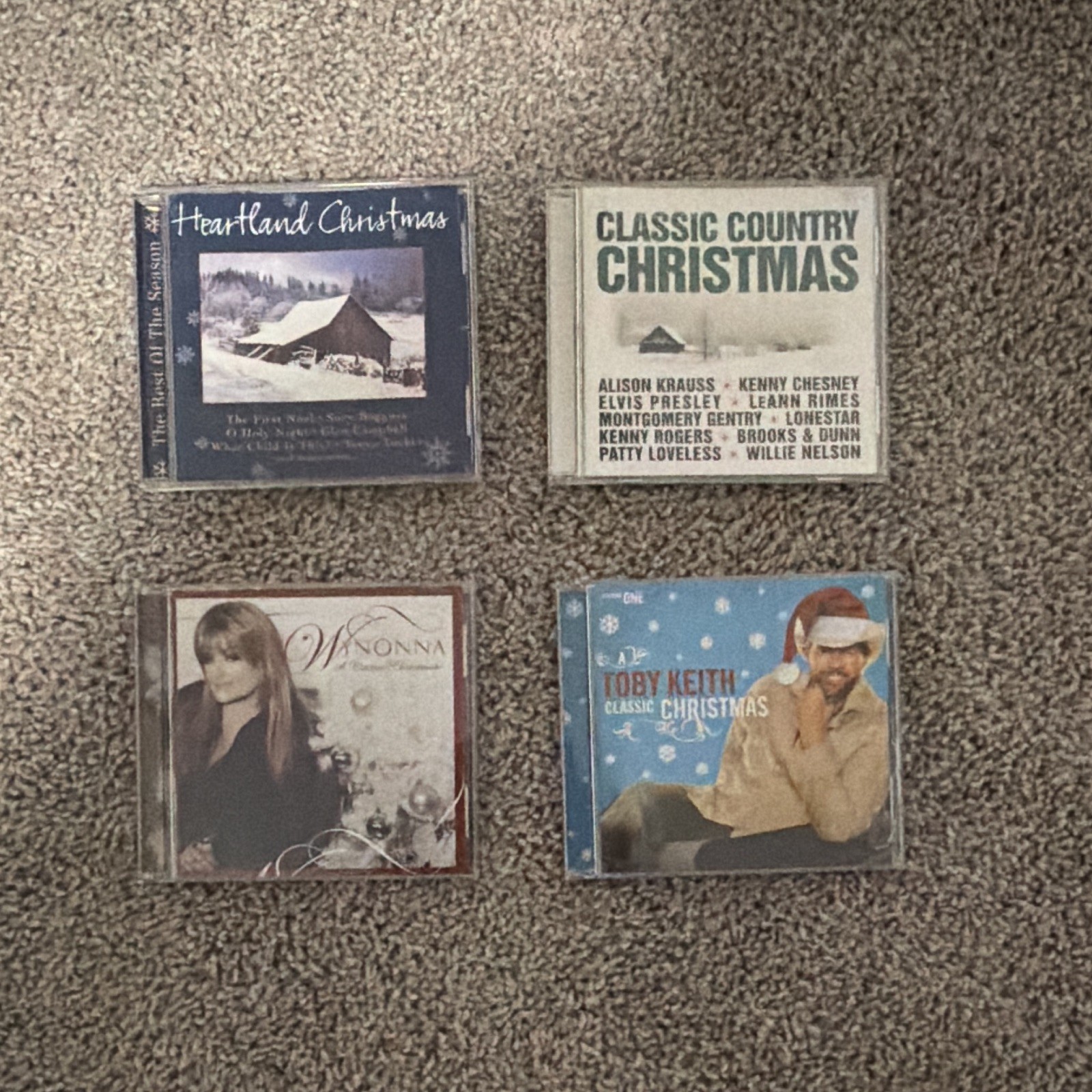 Toby Keith & Wynonna Classic Christmas and 2 Additional Bonus Christmas CDS
