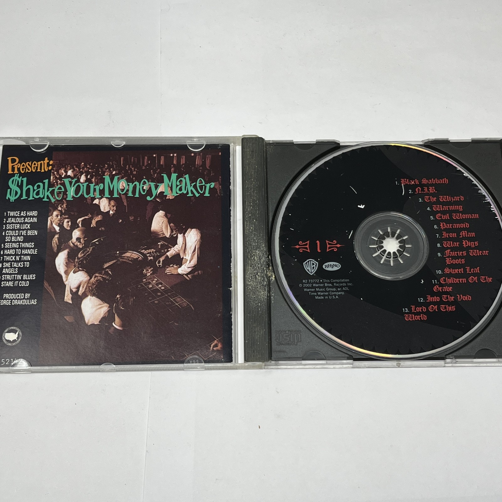 Mismatched CD: Black Crowes "Shake Your Money Maker" Case/Booklet w/ Black