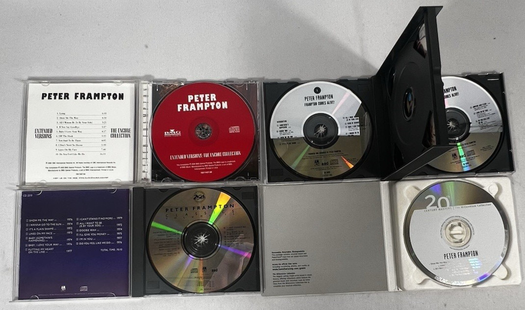 Peter Frampton 5 CD Lot Comes Alive Classics Best Of Extended Versions Rock