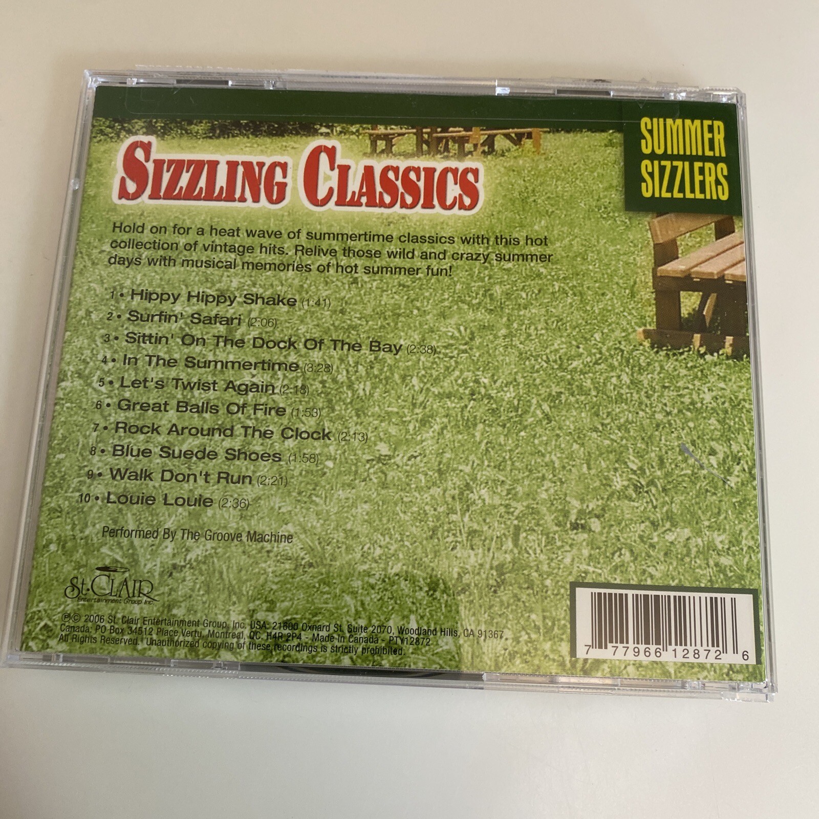 Sizzling Classics 2006 Music CD 1950s 1960s Summer Sizzlers Groove Machine h295