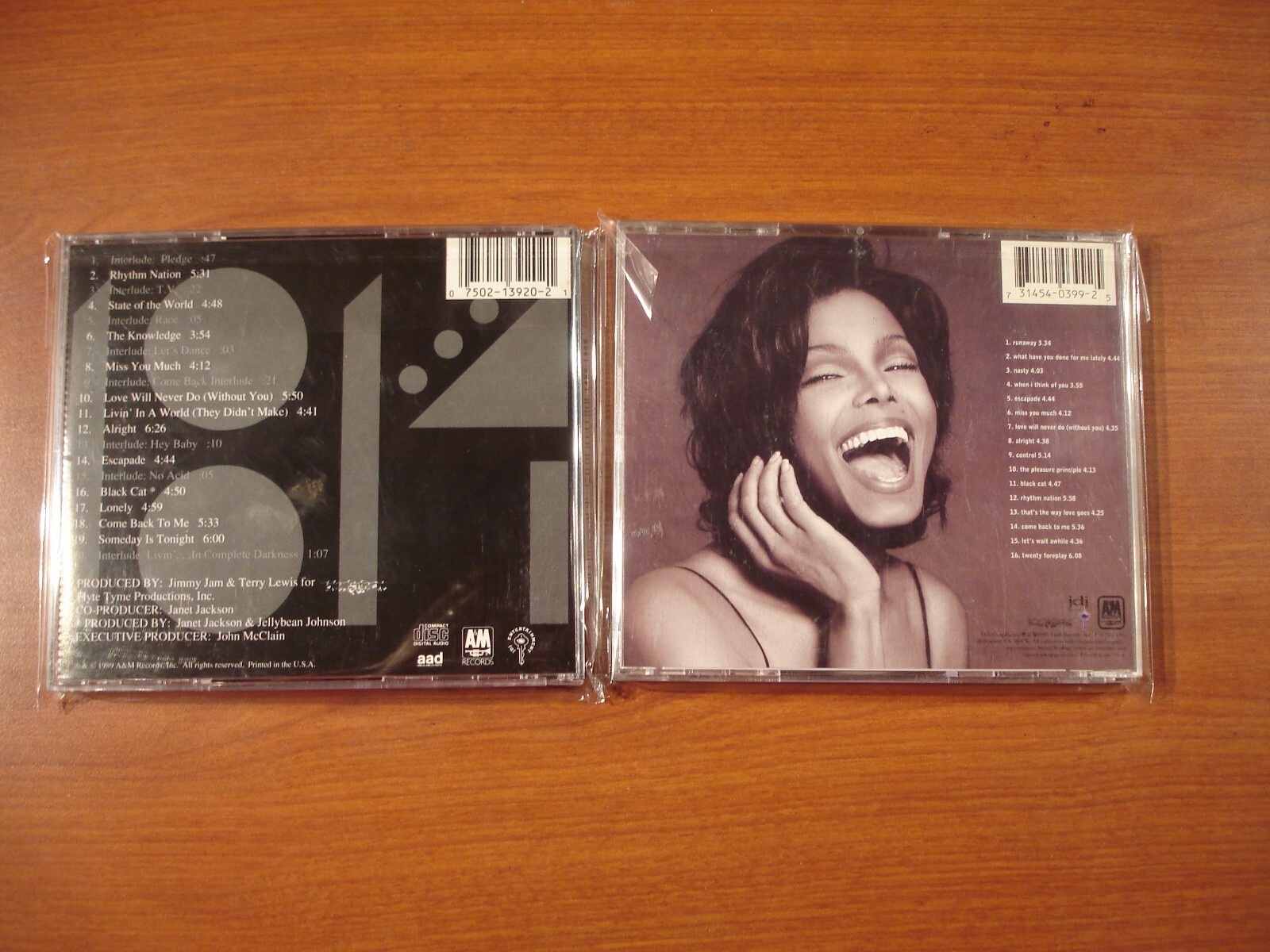 Janet Jackson 2 CD Lot (Rhythm Nation 1814 & Design of a Decade 1986-1996)
