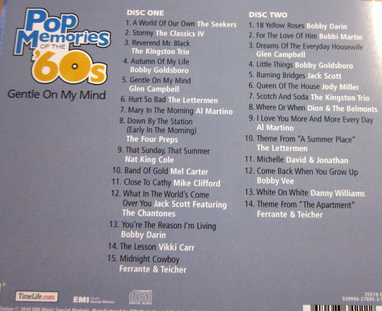 Pristine! 18 CD Super Set TIME LIFE Pop Memories Of The 60s Sixties SOUNDS Of