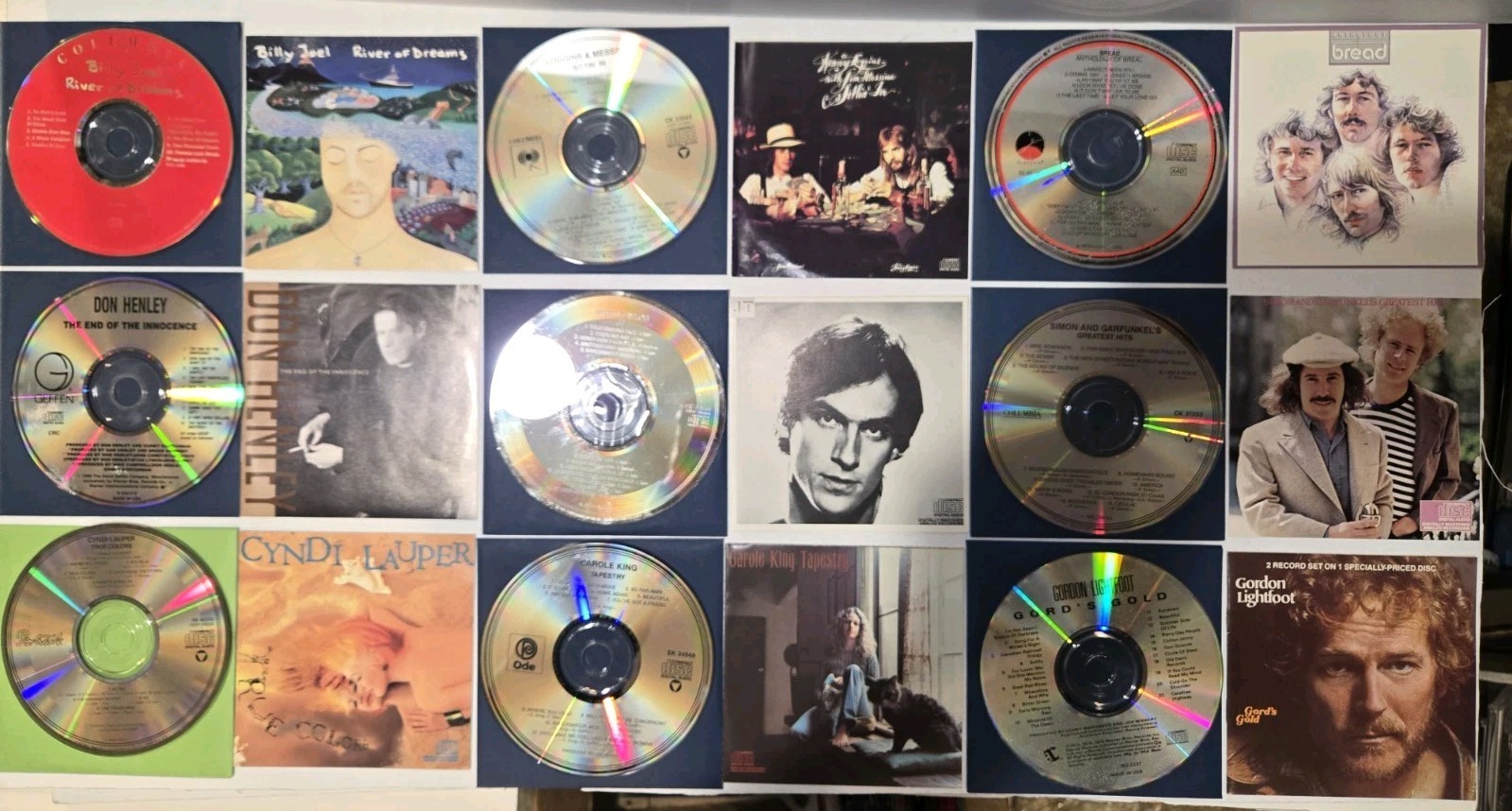 ROCK, POP, FOLK 9 CD LOT - JOEL, TAYLOR, LIGHTFOOT etc, PLEASE READ DESCRIPTION