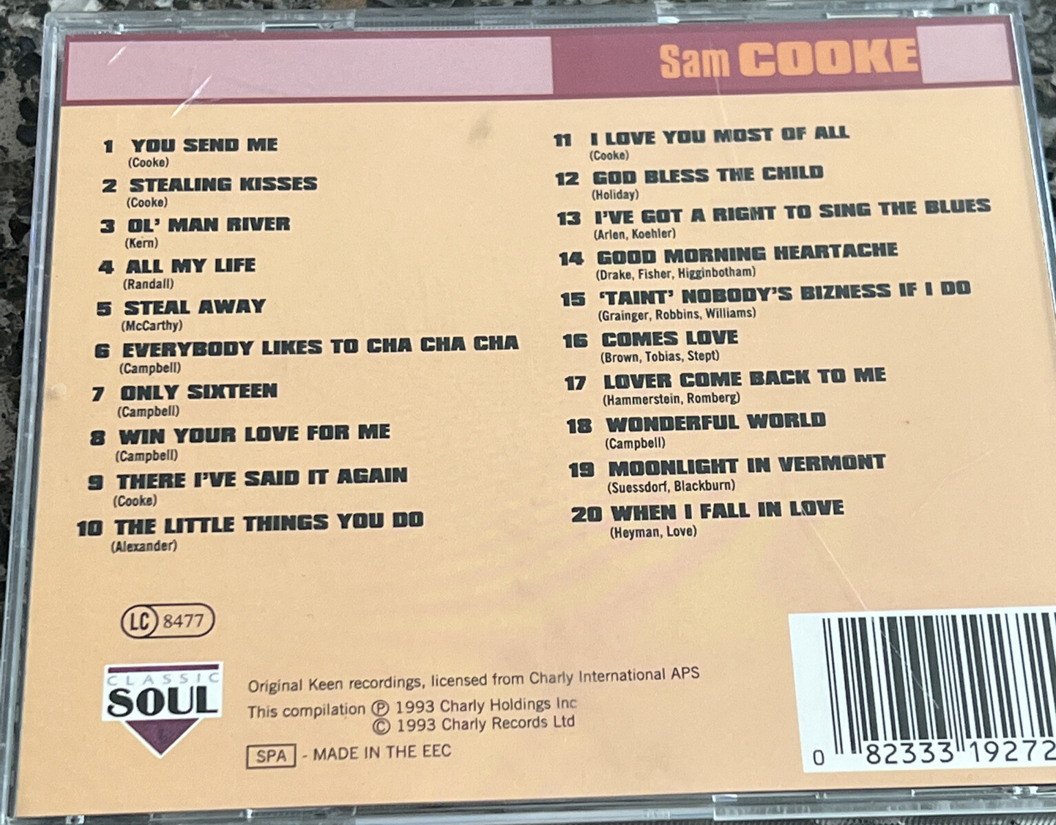 Sam Cooke : You Send Me Audio CD