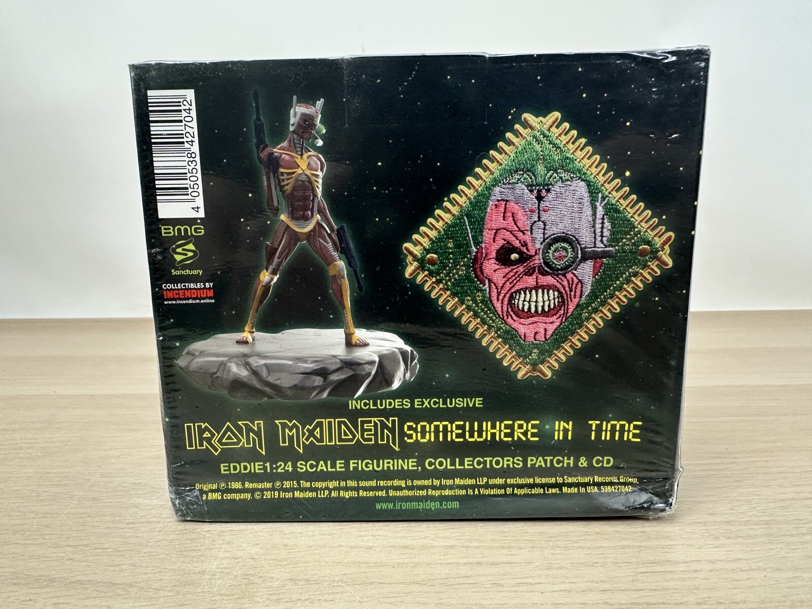 Iron Maiden: Somewhere in Time - Deluxe CD Box Set w/ Figurine & Collector Patch