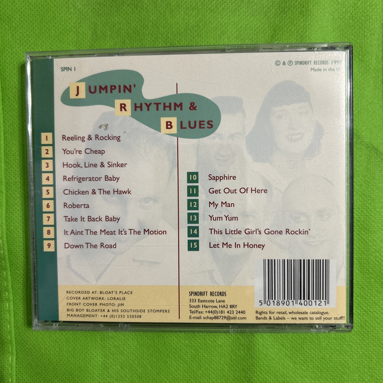Big Boy Bloater & His Southside Stompers CD - Jumpin' Rhythm and Blues
