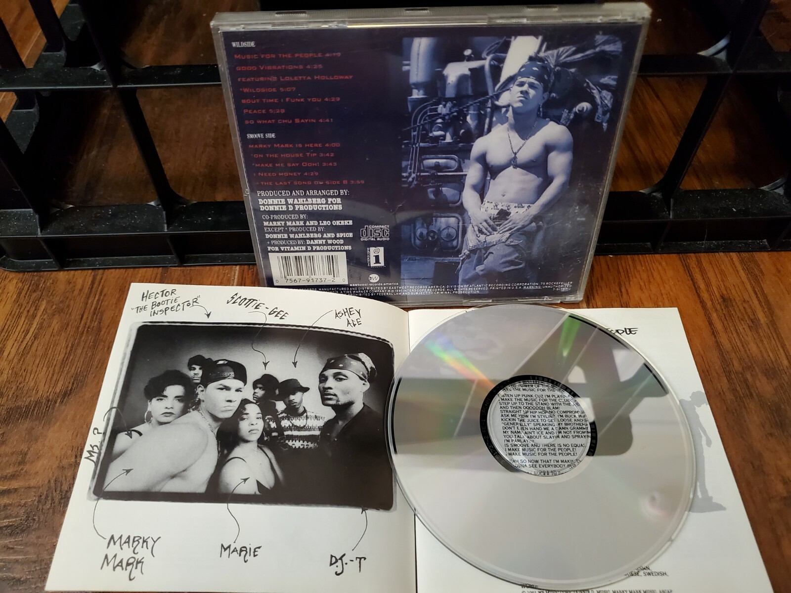 Marky Mark & The Funky Bunch "Music For The People" CD, (1991), Mark Wahlberg %×