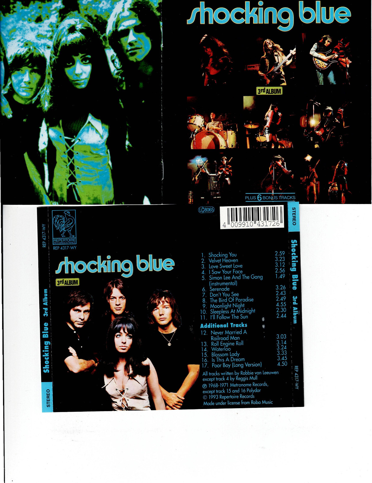 SHOCKING BLUE - 3RD ALBUM (CD 1993) *17 TRACKS*
