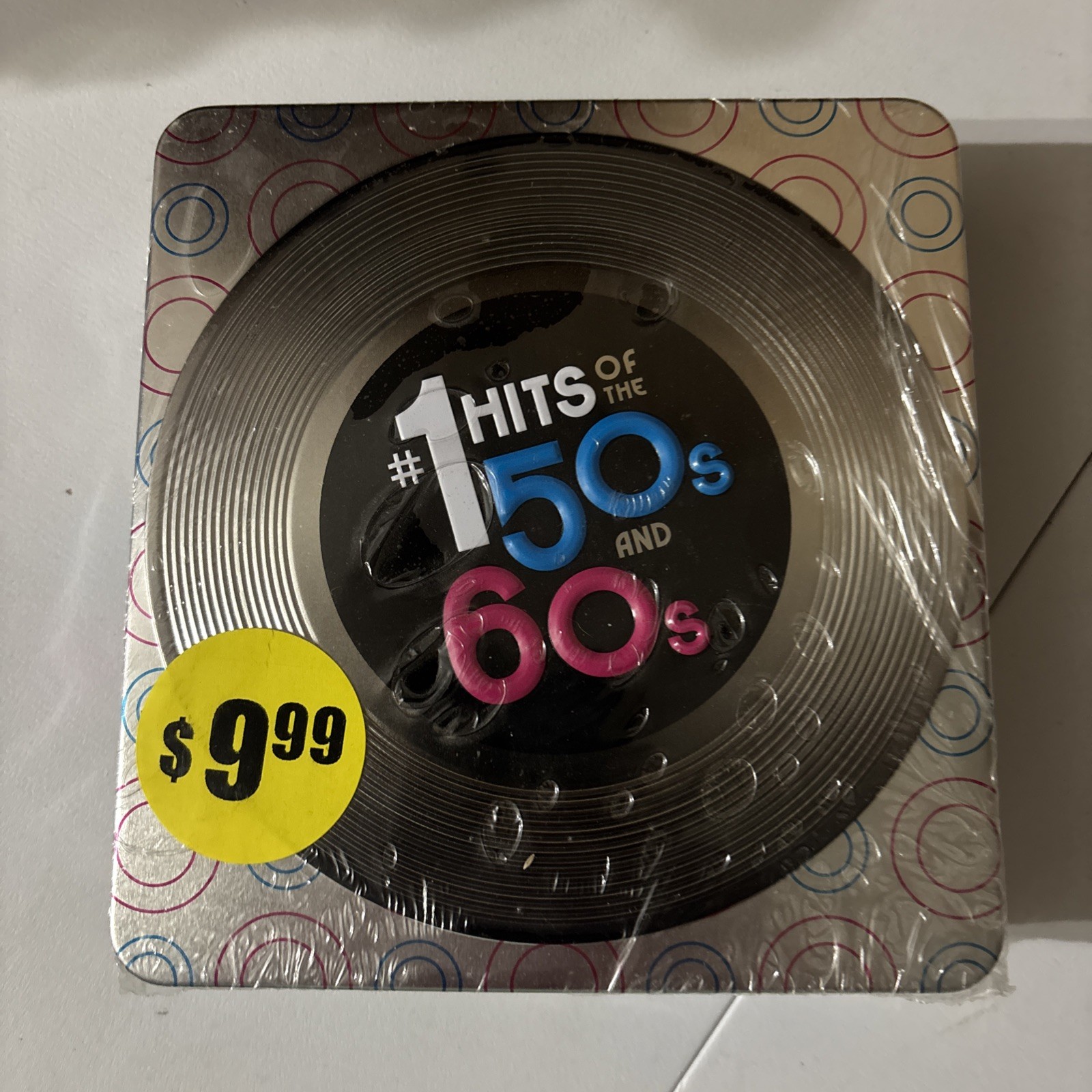 #1 Hits of the 1950's & 1960's, 3 CD Set in Tin- NEW WITH TATTERED OVERWRAP