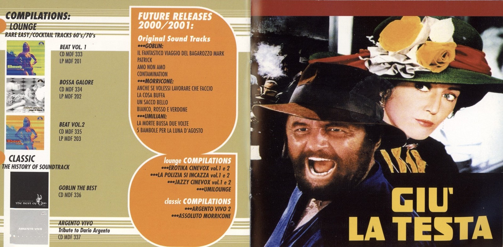 Ennio Morricone - Giu' La Testa (Original Movie Soundtrack) (Cinevox CD, 1998)