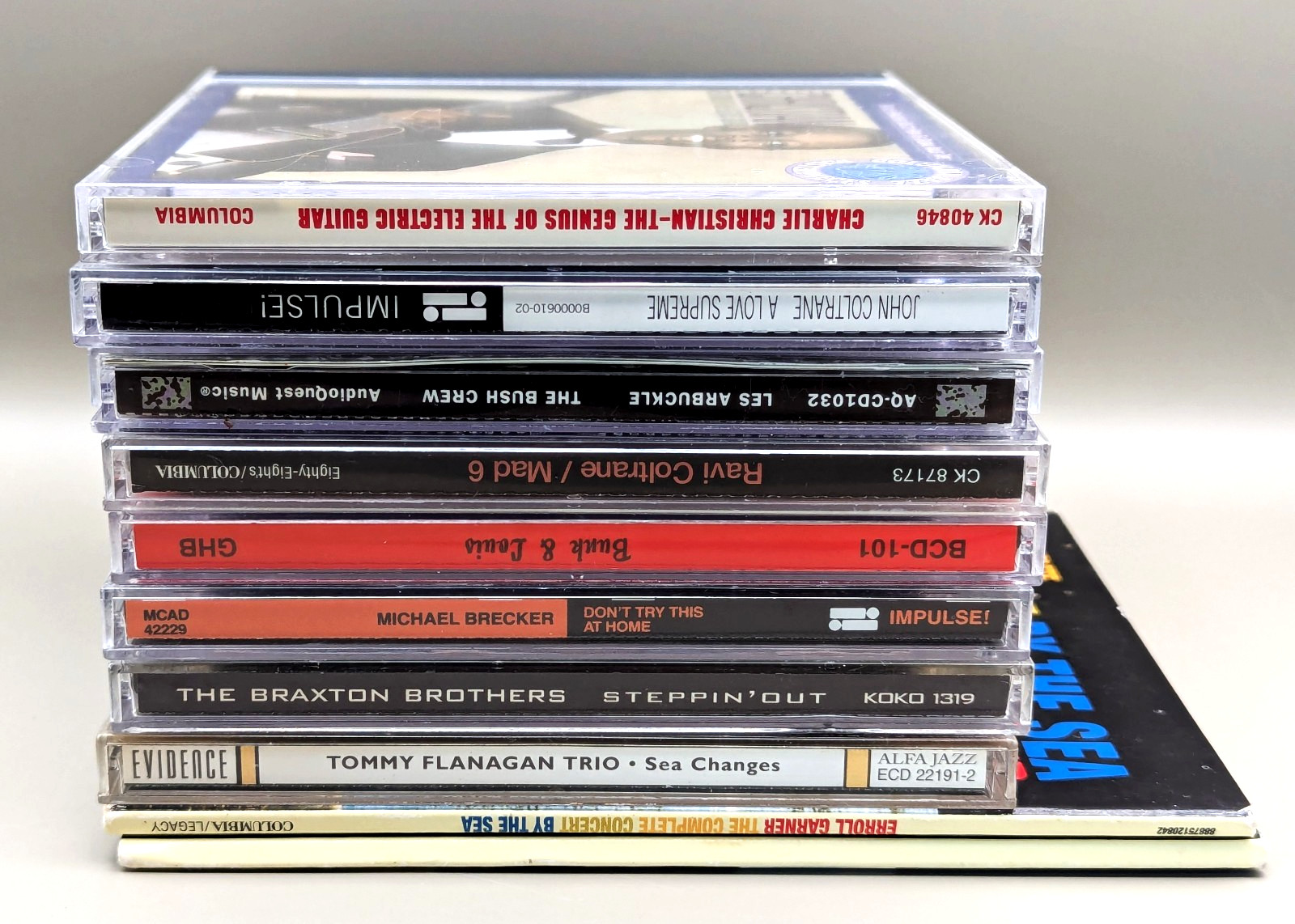 Jazz CD Lot John Coltrane Erroll Garner Charlie Christian Bunk & Louis Flanagan