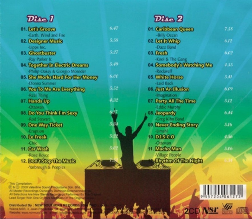 Extended Remix 80's Attack Vol.2 2CD Original Artist 80's Disco Dance Hits Mint