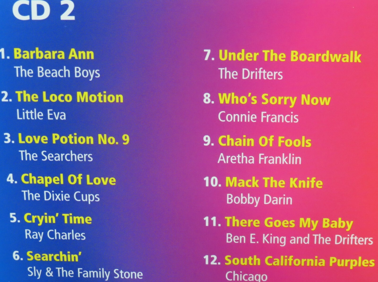 BEST OF 60'S ROCK N ROLL 5 CDS BOX NEW! Tom Jones, Beach Boys, Dion, 60 Tracks