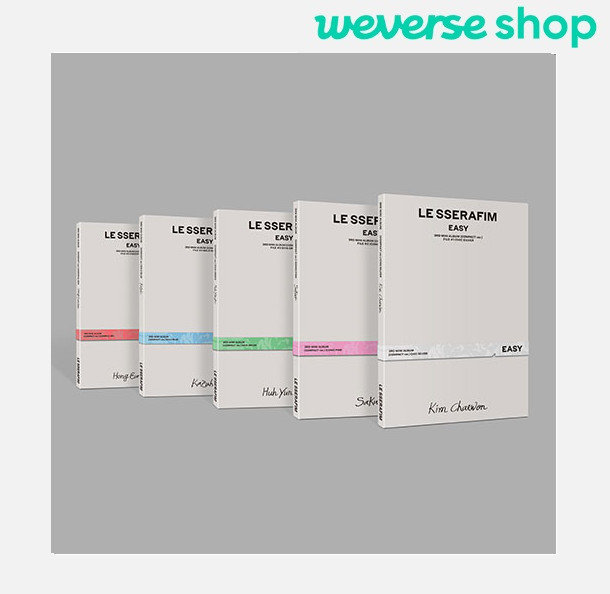 LE SSERAFIM [EASY] 3rd Mini Album (COMPACT Ver.) + WEVERSE SHOP POB Sealed