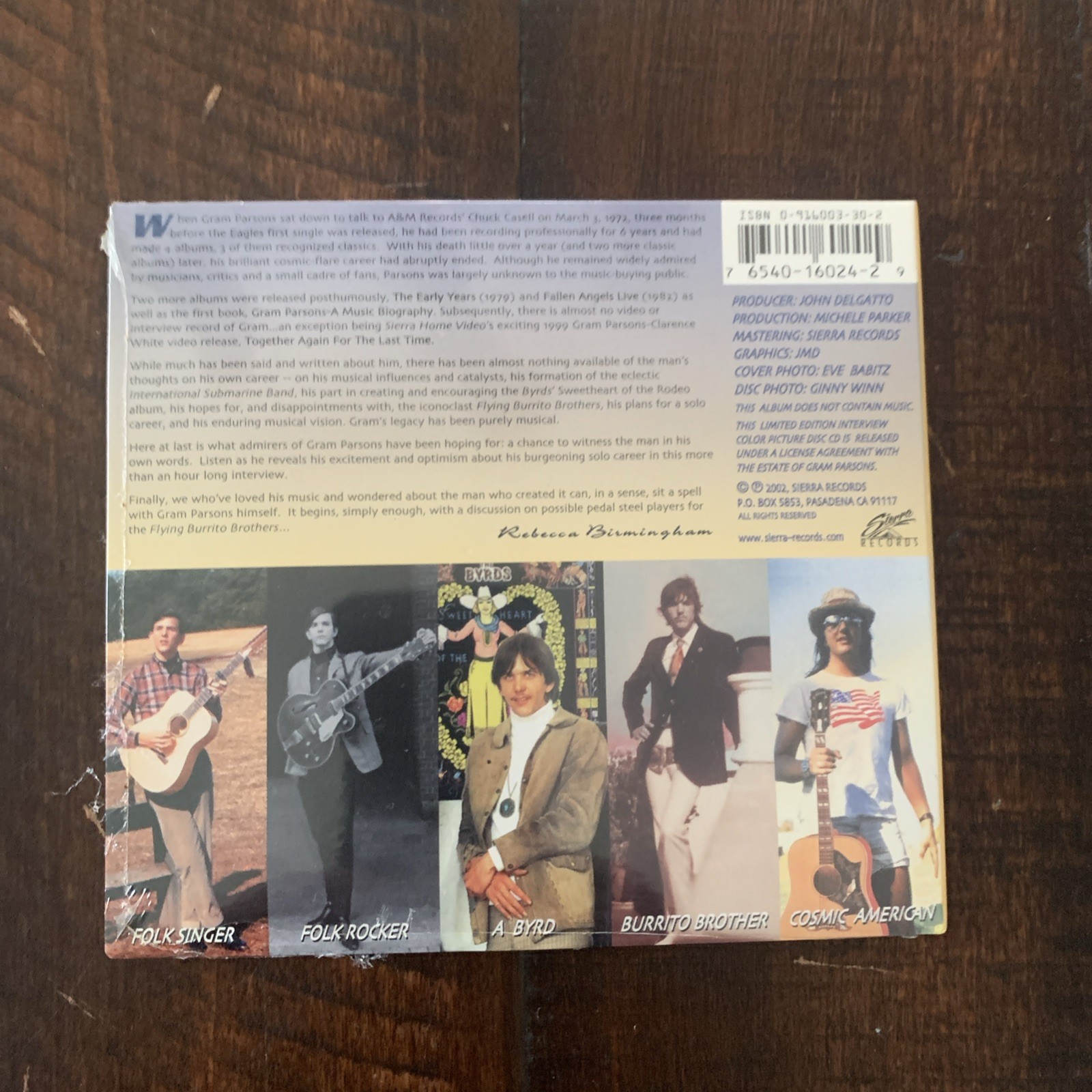 Gram Parsons Big Mouth Blues: A Conversation With Gram Parsons New CD Sealed