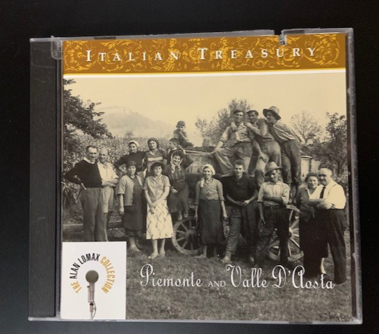 Italian Treasury: Piemonte & Valle D'Aosta CD Alan Lomax collection 1954 Rounder