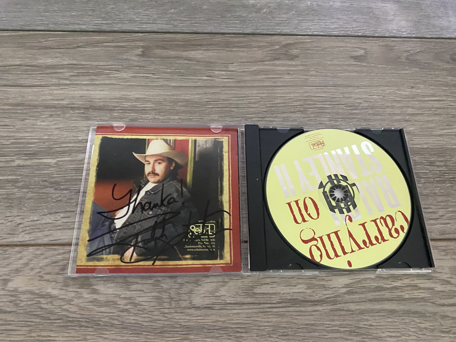 Vintage Ralph Stanley II Carrying On CD Bluegrass Signed Rebel Records 2004 Auto