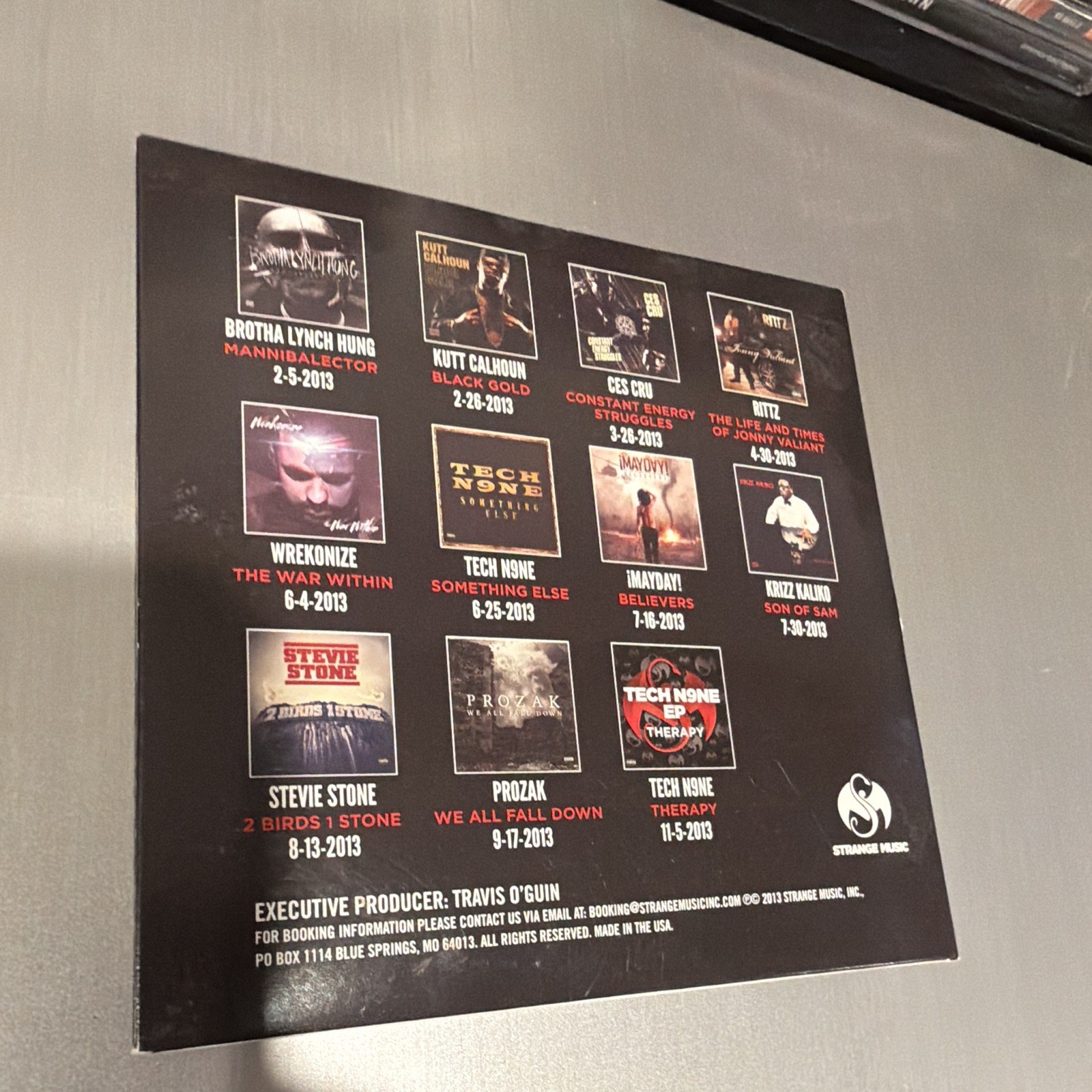 Strange Music Independent Powerhouse Sampler CD 2013 Rap Card Sleeve Advisory