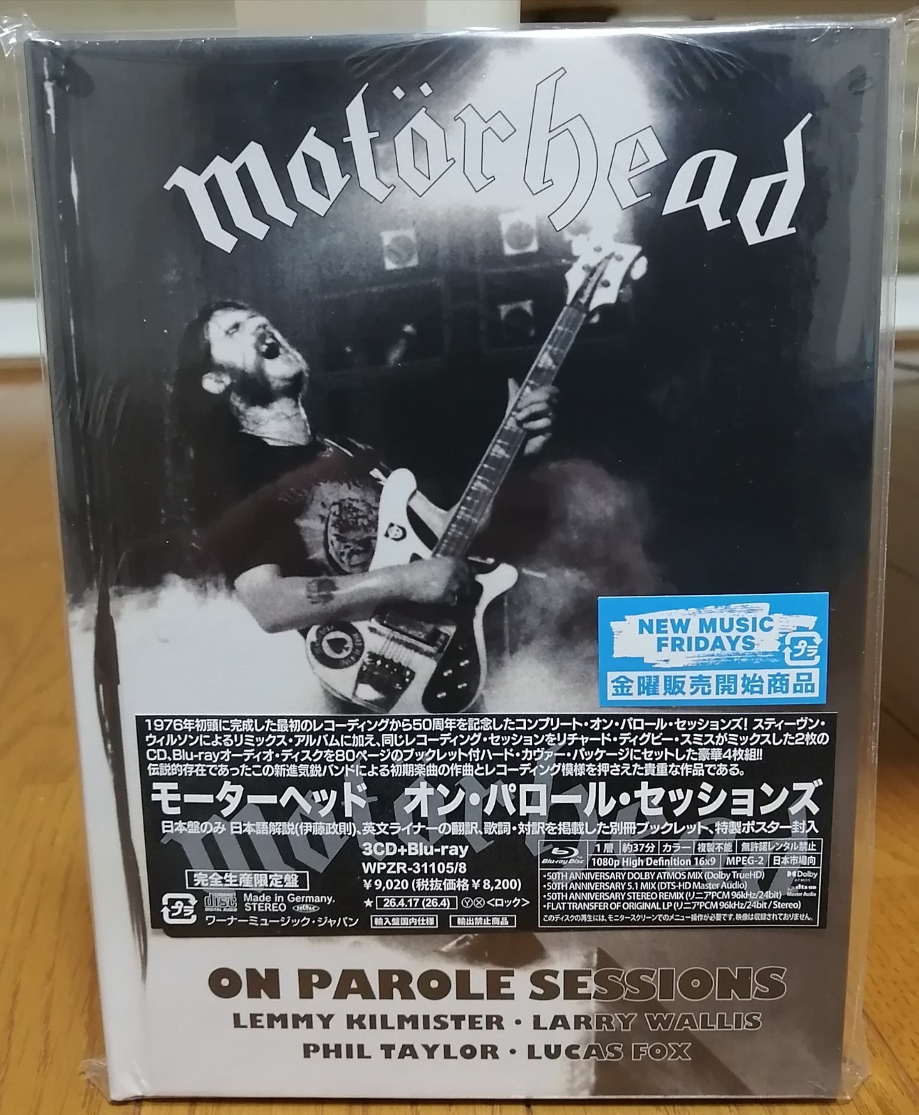 3CD+Blue-ray Boxset Motoerhead - On Parole Sessions (2026 Japan)