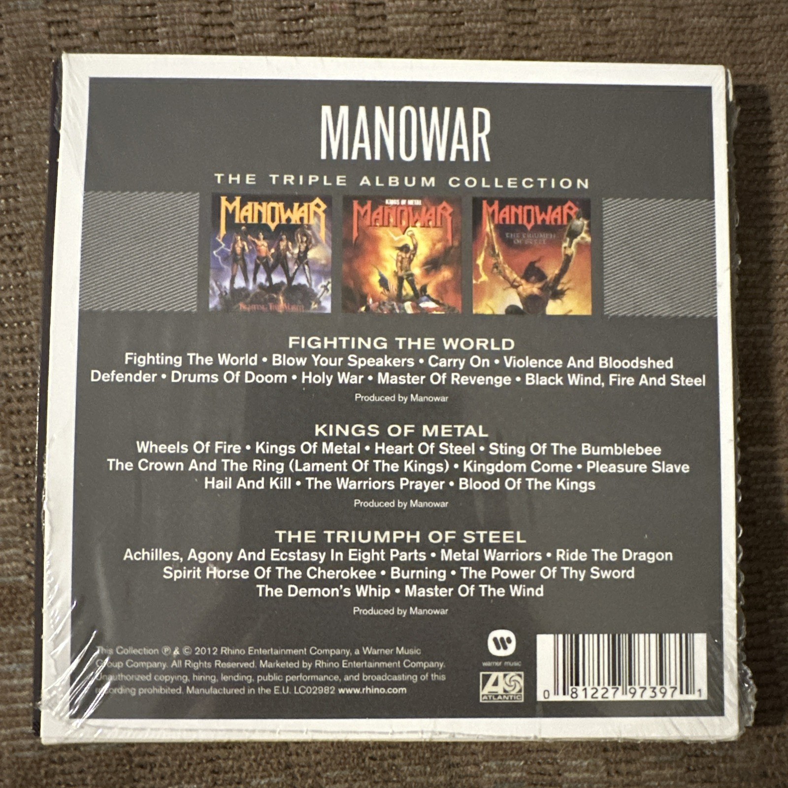 Triple Album Collection by Manowar (CD, 2012) ES3069