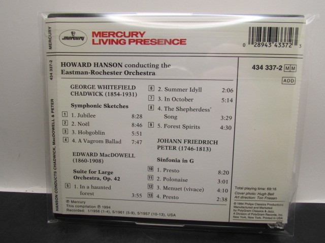HOWARD HANSON Conducts GROFE Barber IVES 5 CD Lot Mercury EASTMAN-ROCHESTER