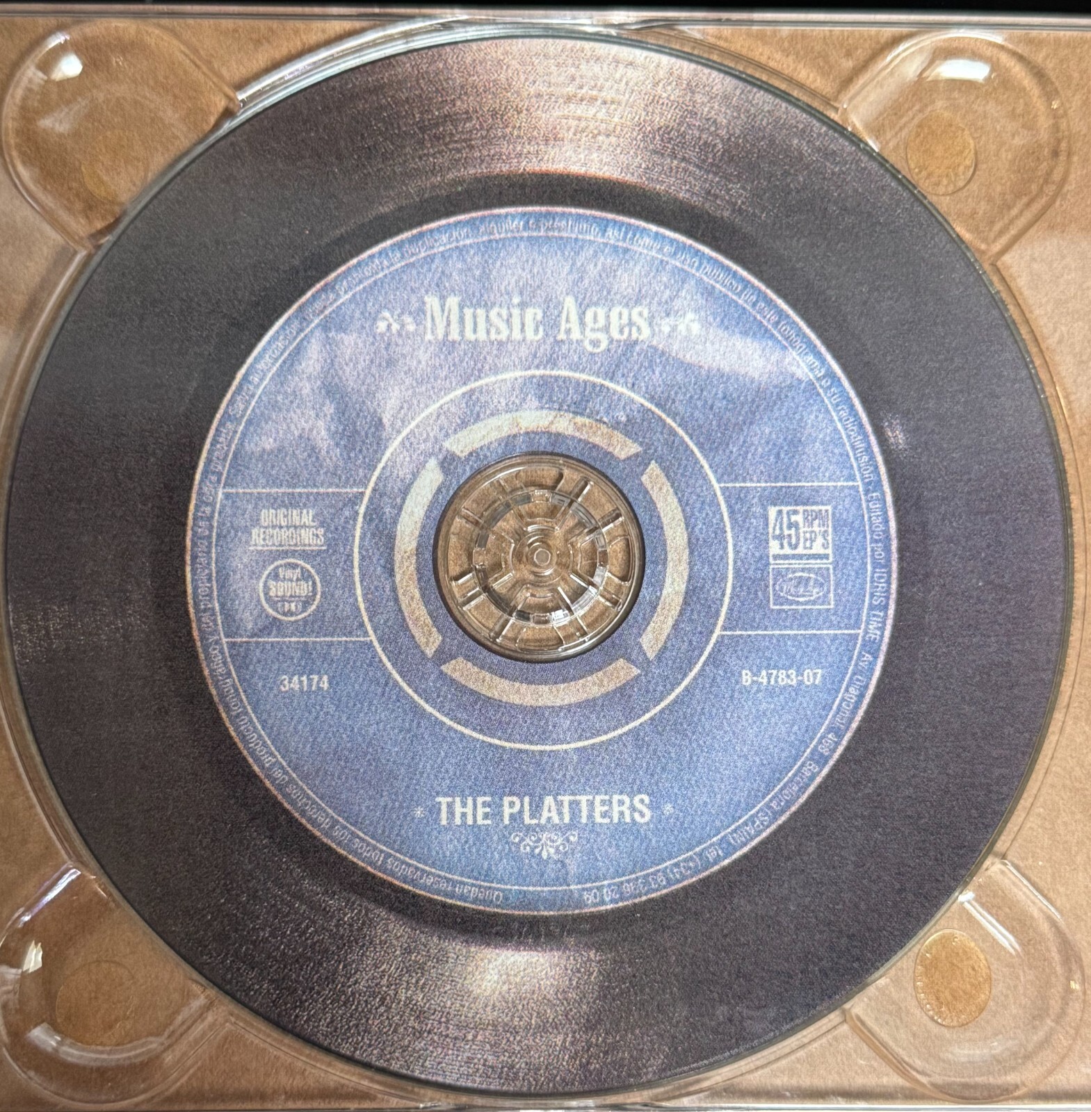 Platters CD, 45rpm EPs collection, import Music Ages label
