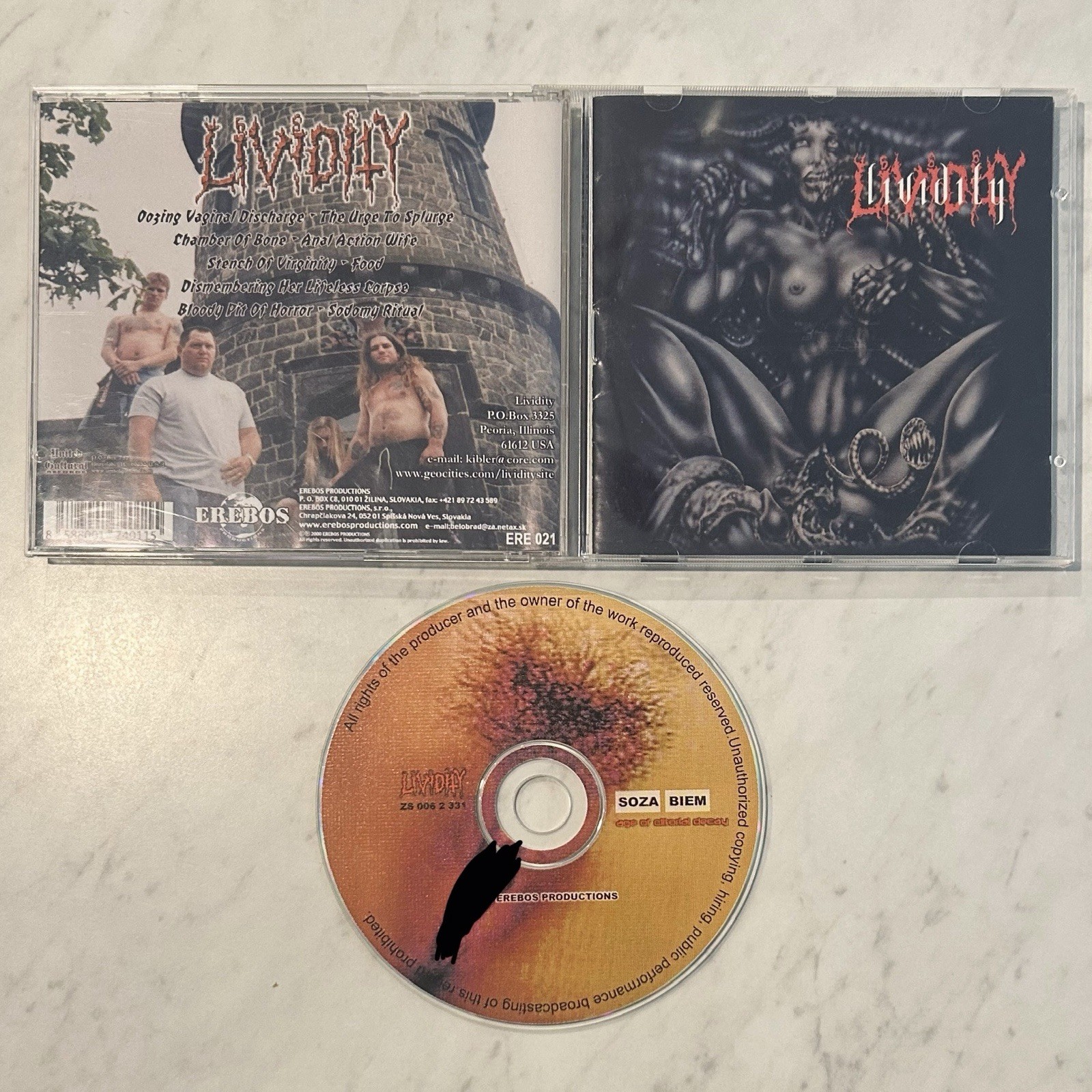 RARE Lividity The Age Of Clitoral Decay CD Brutal Death Metal 1999 Deaden Gaffed