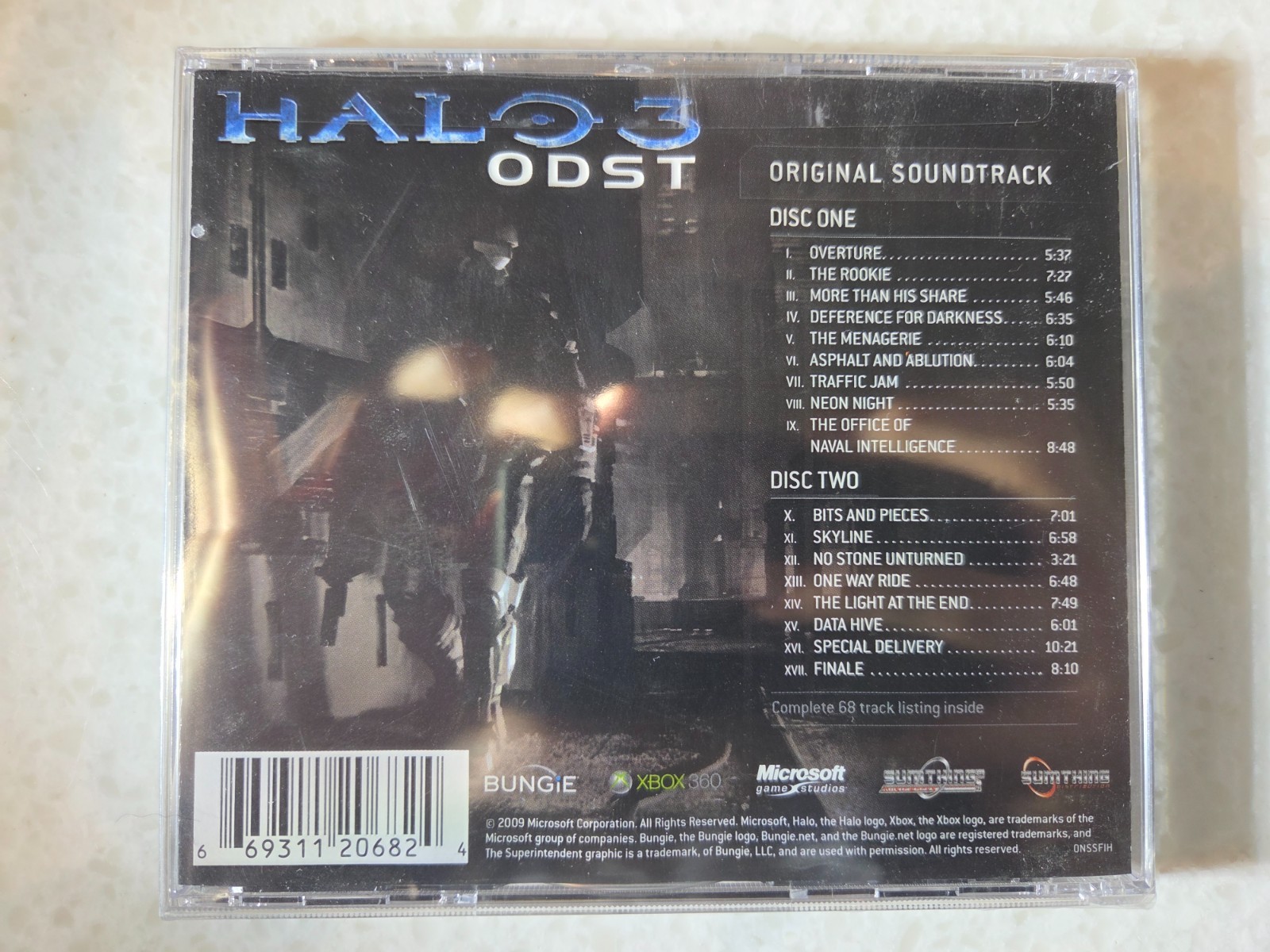 HALO 3 ODST Original Game Soundtrack Two CD Set BRAND NEW SEALED