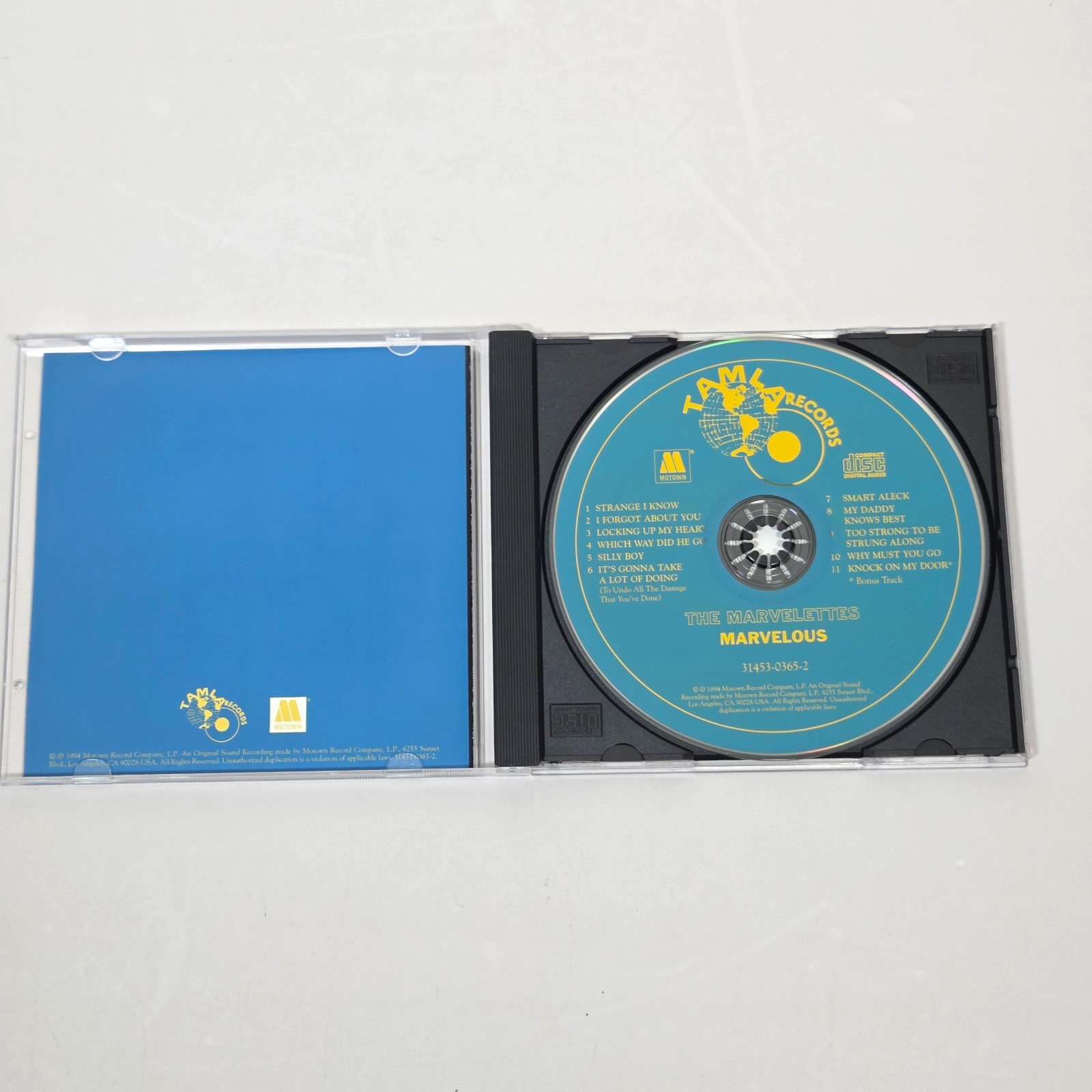 The Marvelous Marvelettes CD 1963 Tamla Motown Girl Group R&B Soul CO Reissue
