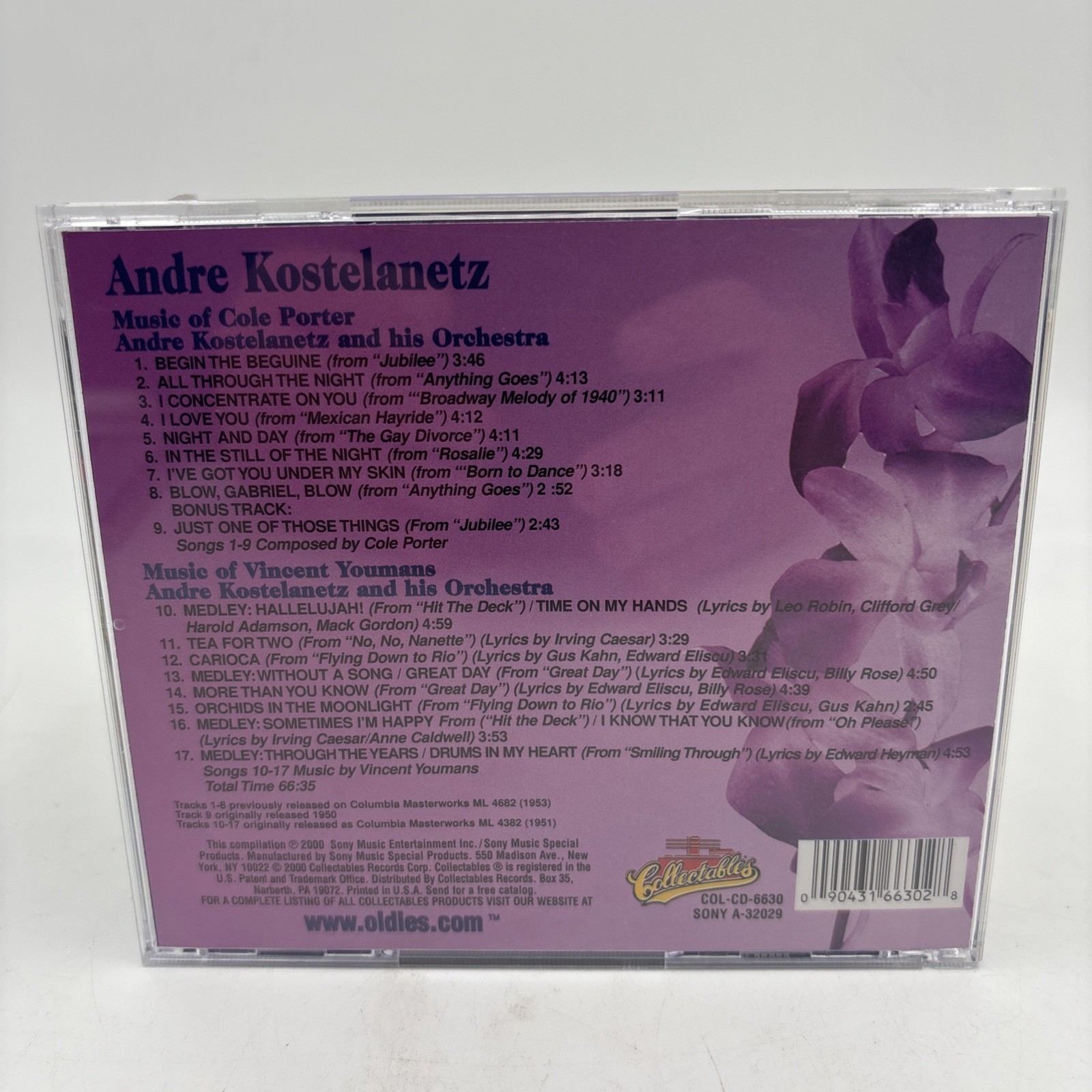 Andre Kostelanetz 3 CD Lot-Carnival Tropicana-Wish U Love-Cole Porter Music