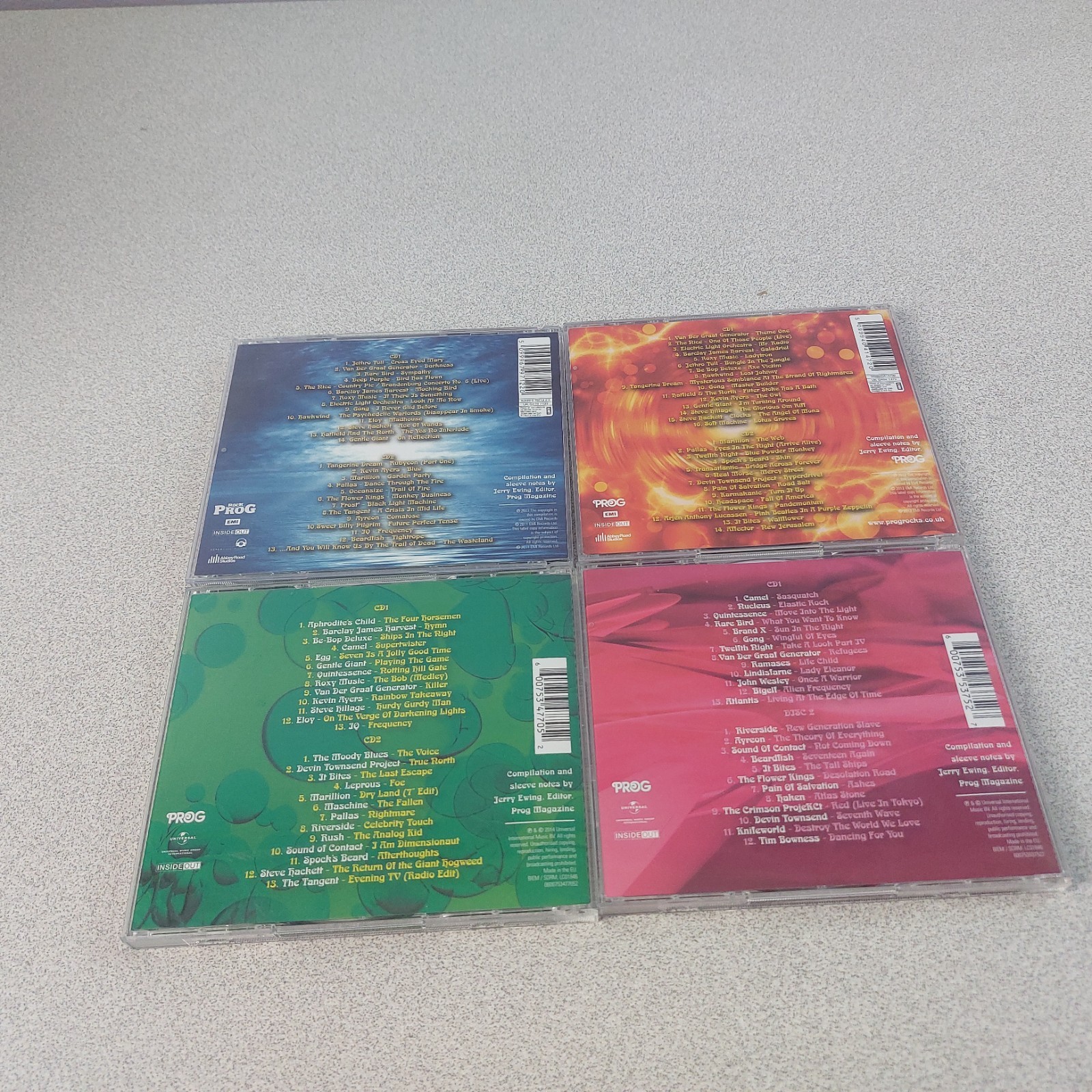 4-CD Prog Rock!s Vol One Two Three Four 2011 UK Inside Out Music LN READ
