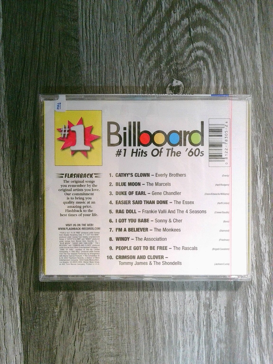 Billboard #1 Hits Of The '60s CD Flashback Records Pop Rock Oldies